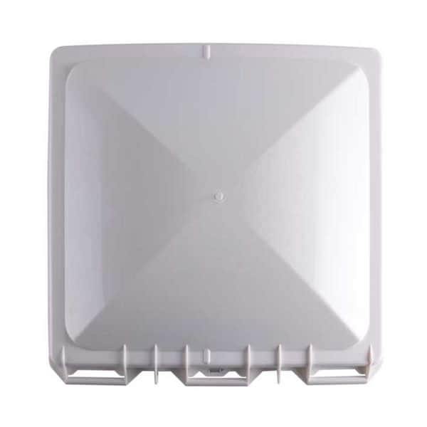 Superior Electric RV Trailer Vent Cover / Lid Fits for Jensen Metal Roof Vents - White RVA1551W - main